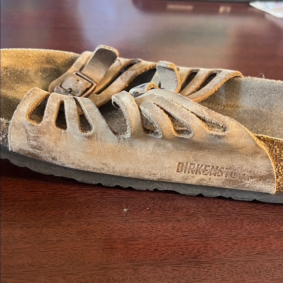 Birkenstock Tan Suede Sandals - Picture 6 of 7